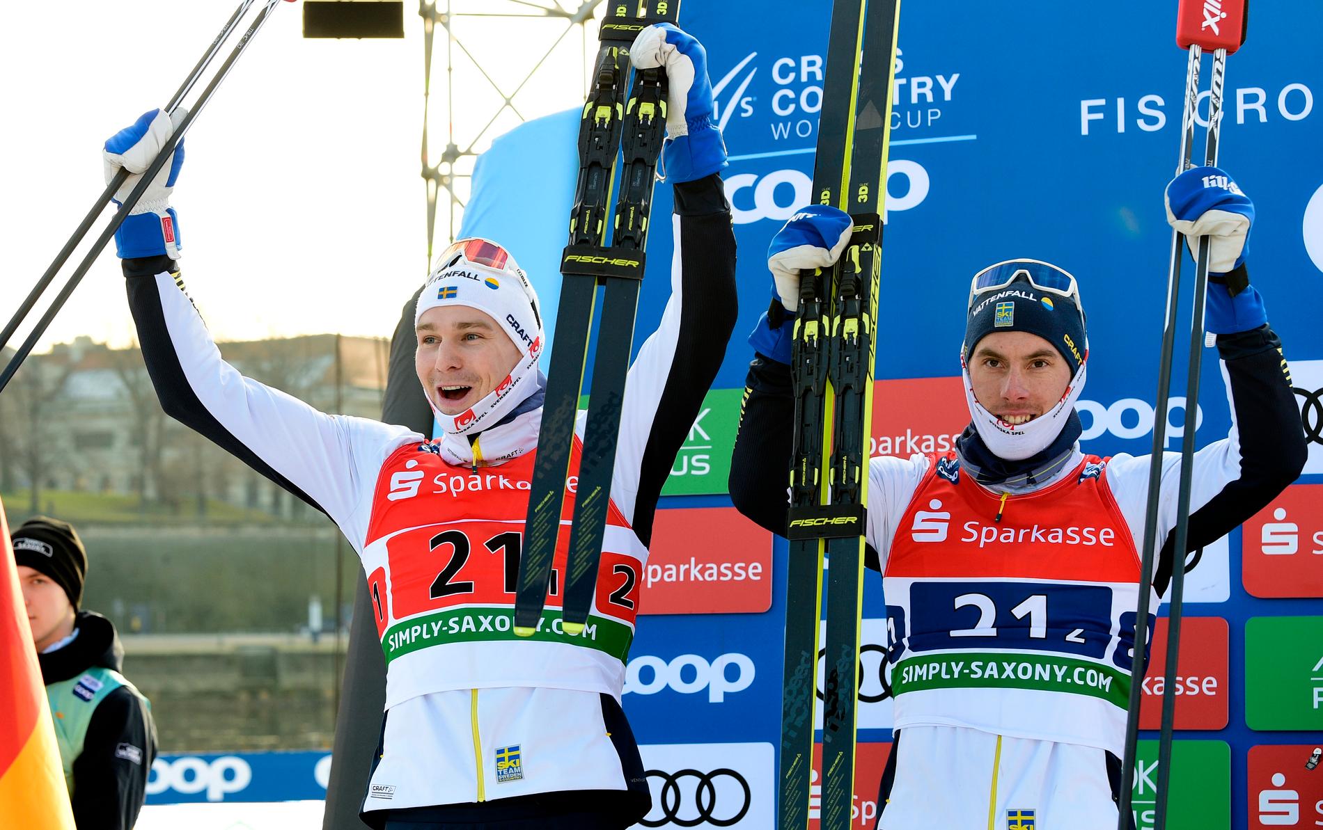 Grate till vänster, Häggström till höger.