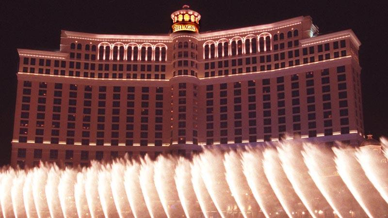 4. Fontänen vid lyxhotellet Bellagio i Las Vegas är den fjärde mest instagrammade platsen 2013.