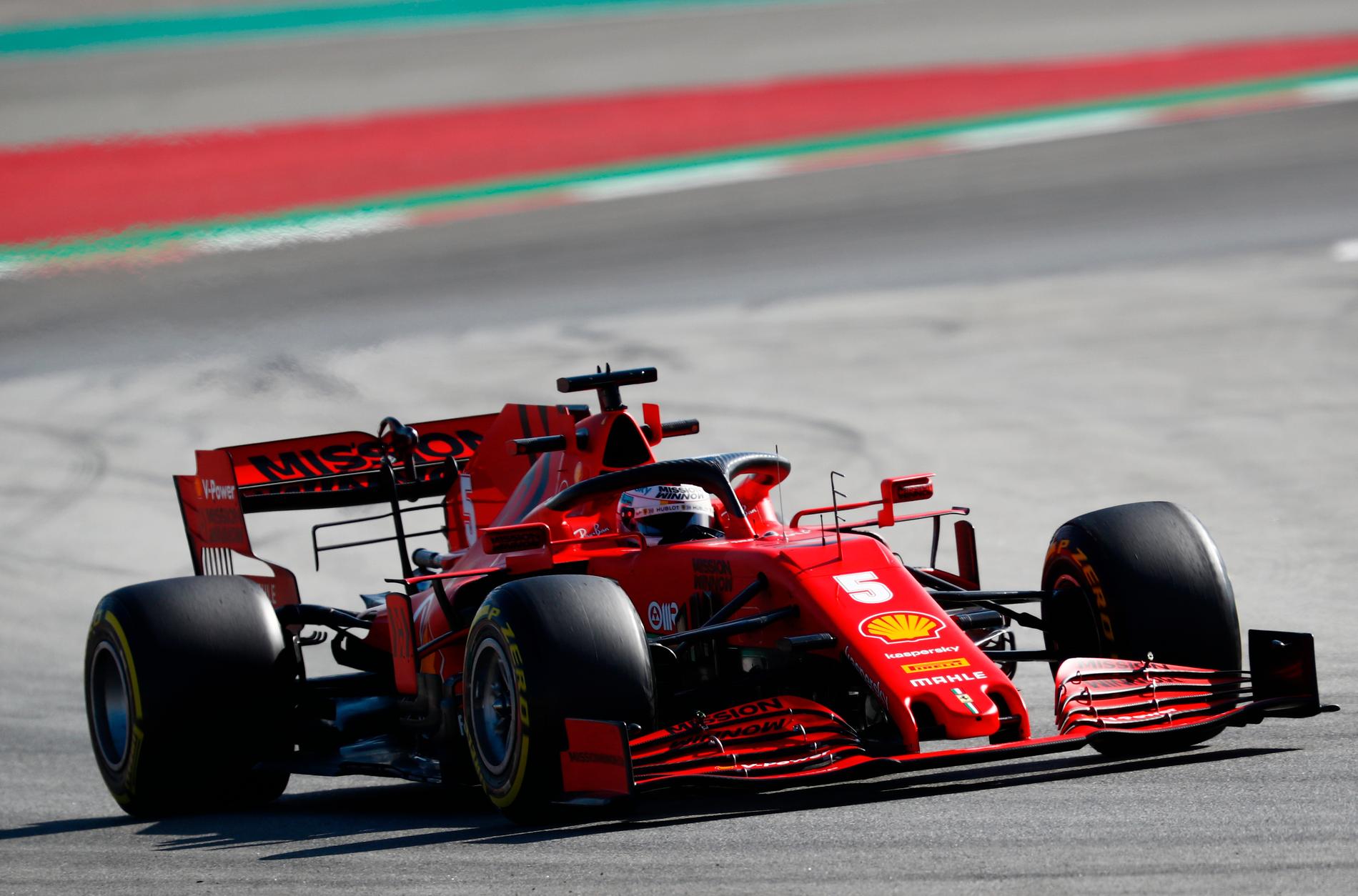 Ferraris förare Sebastian Vettel.