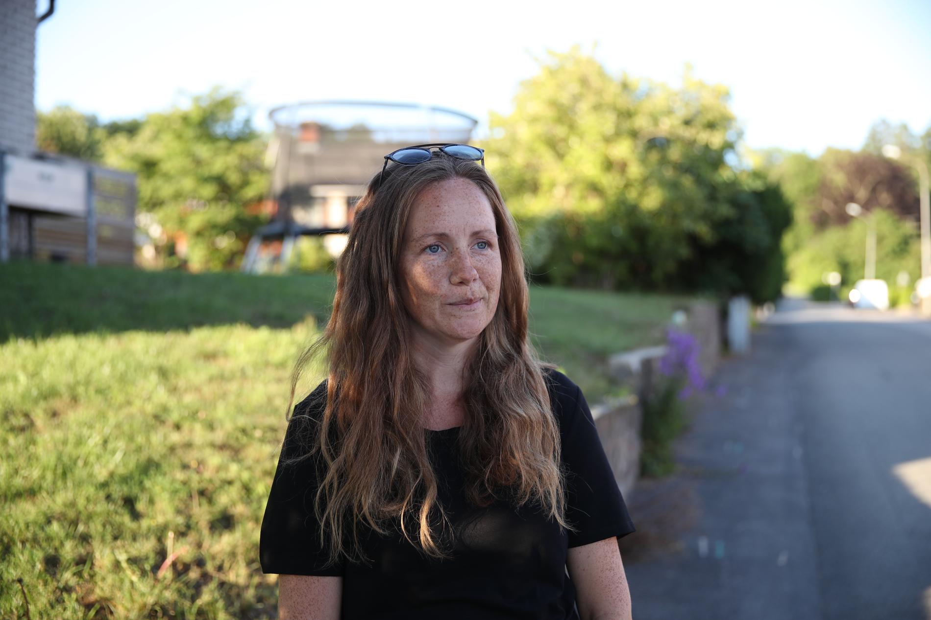 35-åriga Maren Pétursdóttir hamnade mitt i utryckningsinsatsen.