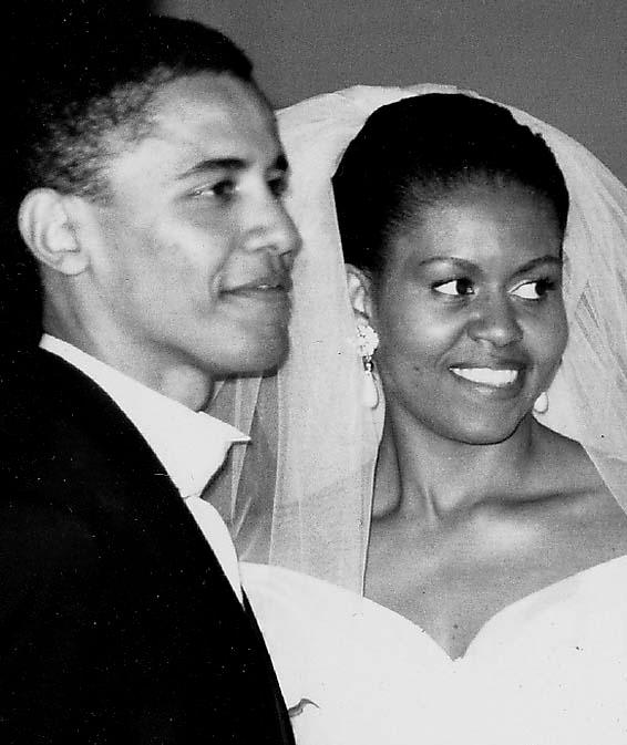 Barack Obama och Michelle Robinson gifte sig 1992.