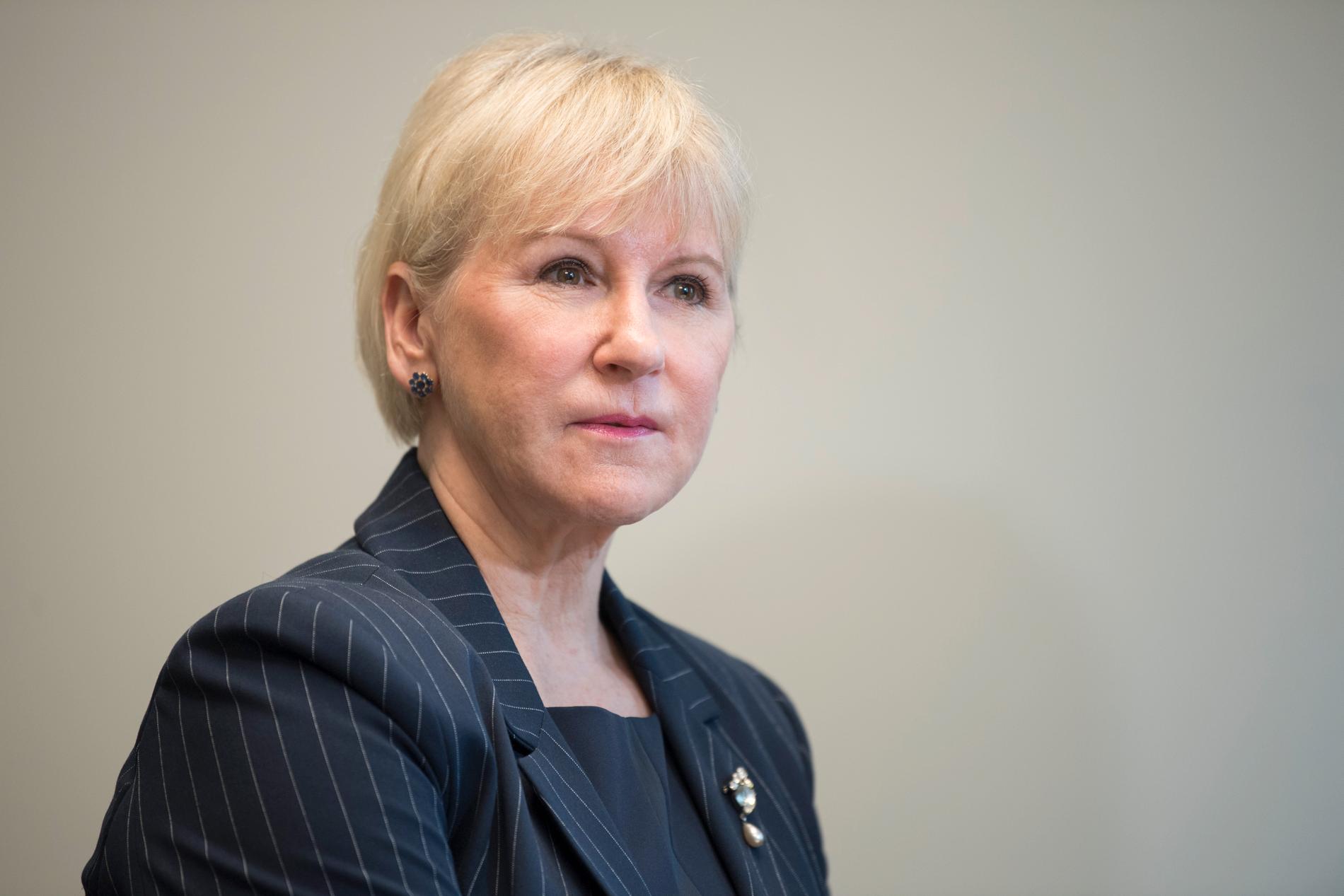 Utrikesminister Margot Wallström (S). Arkivbild.