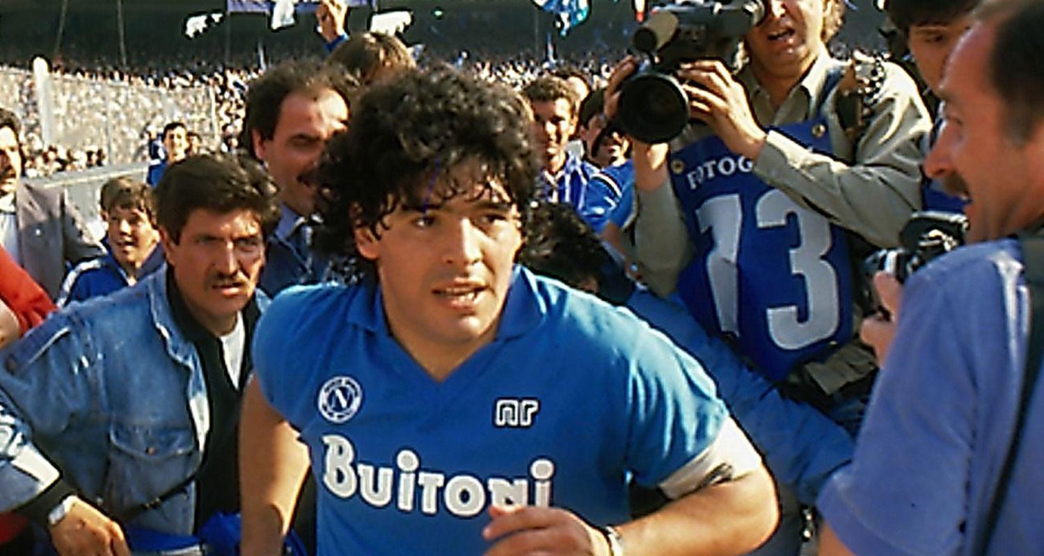 Maradona på 80-talet. Bild från Asif Kapadias film.