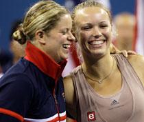 Kim Clijsters och Caroline Wozniacki möttes i US Open-finalen.