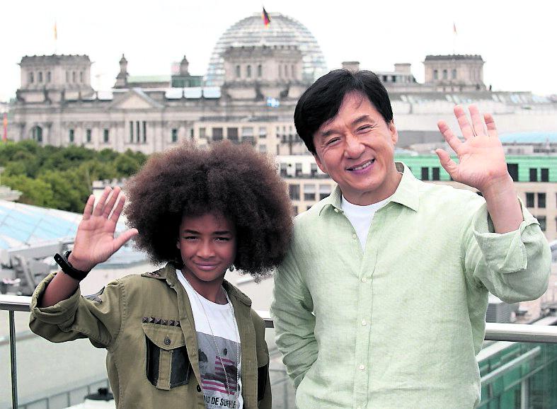 Jaden Smith och Jackie Chan.