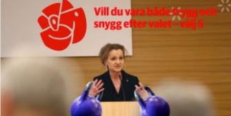 Påstått S-budskap i valet, enligt LT i Södertälje.