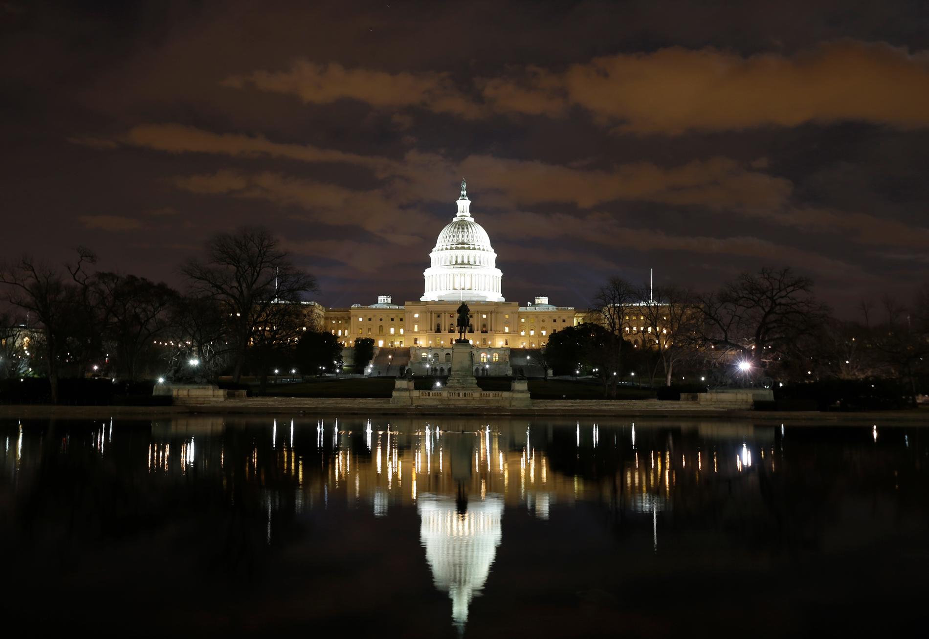 Kongressbyggnaden Capitolium i USA:s huvudstad Washington DC.