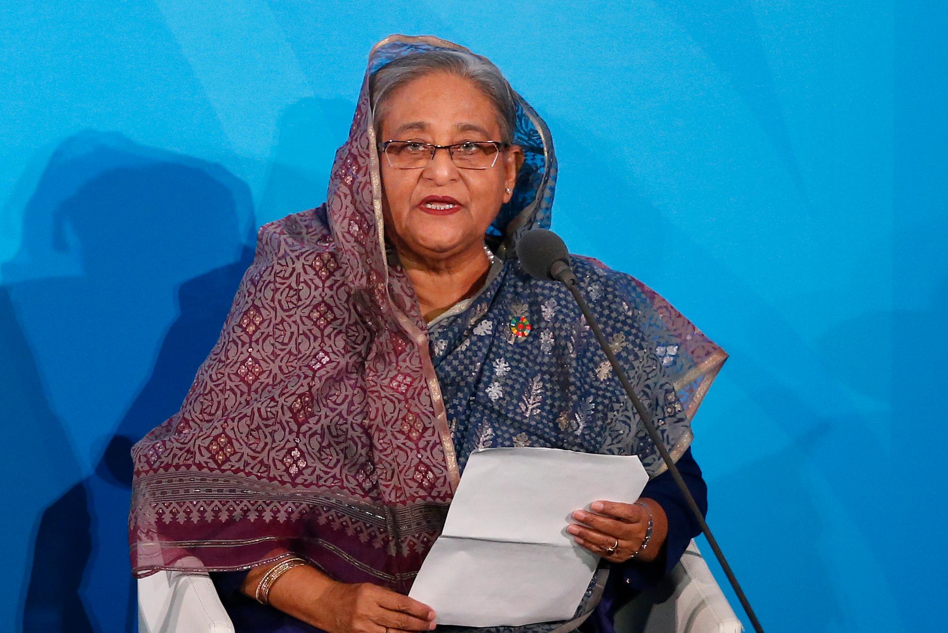 Bangladeshs premiärminister Sheikh Hasina. Arkivbild.