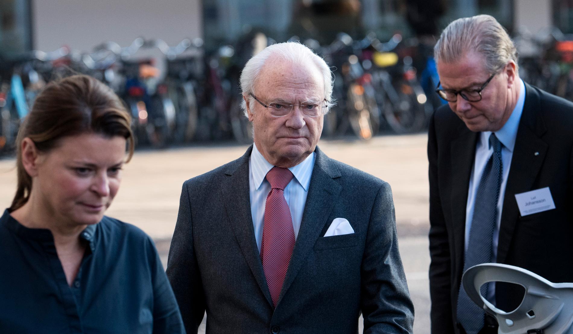 Kung Carl Gustaf besöker Minc i Malmö. 