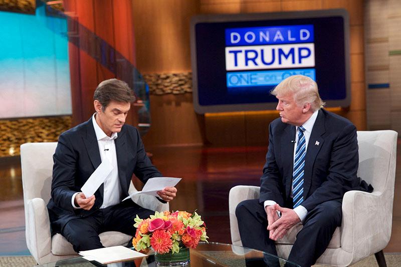 Donald Trump hos tv-doktorn ”Dr Oz”.