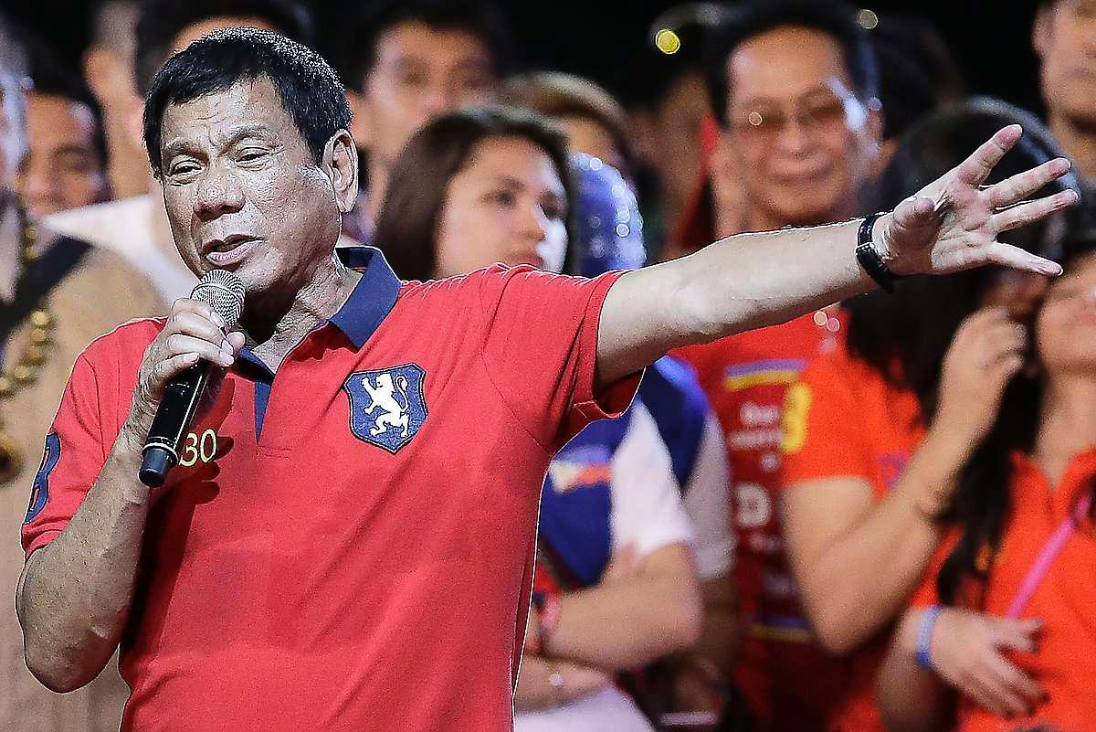  Rodrigo Duterte, vald till Filippinernas president i maj 2016.