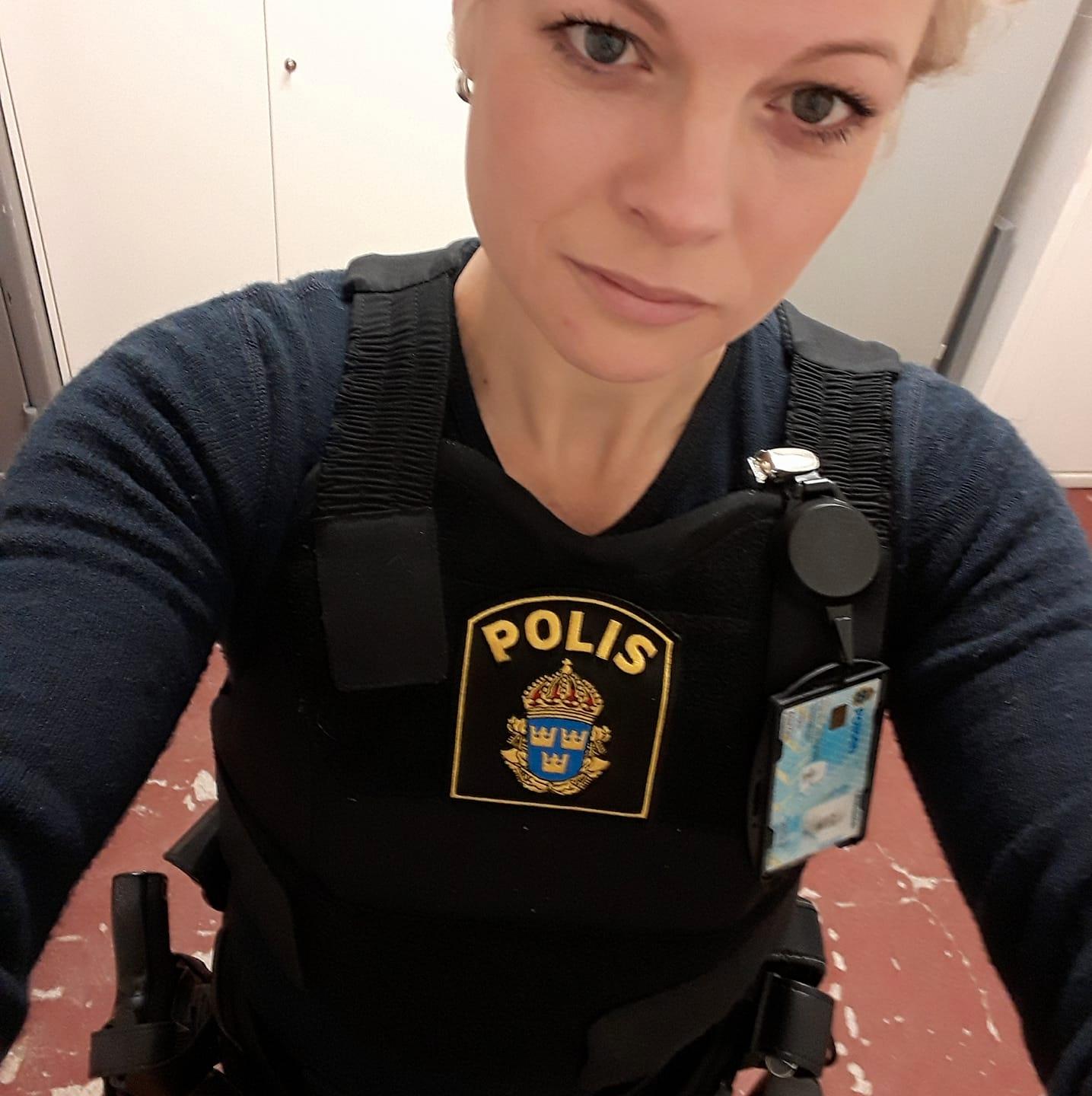 Anna jobbar som polis i Söderhamn.