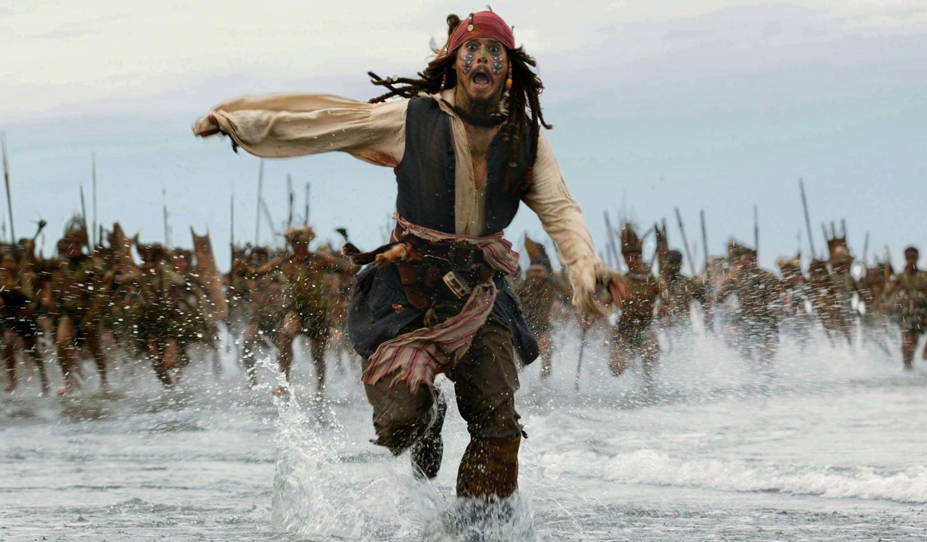 Johnny Depp som Jack Sparrow.