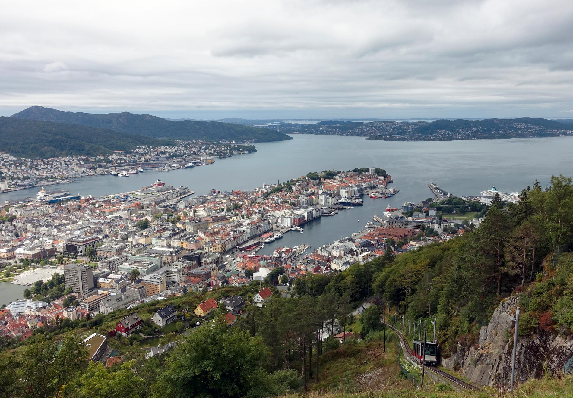 Området Møhlenpris i norska Bergen är uppkallat efter en slavhandlare som levde på 1600-talet. Arkivbild.
