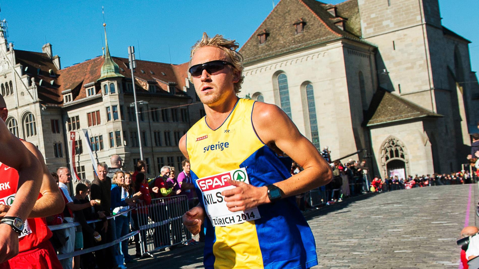 David Nilsson har satt nytt svenskt maratonrekord. Arkivbild.