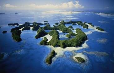 The Rock islands, Palau, perfekt om du vill snorkla.
