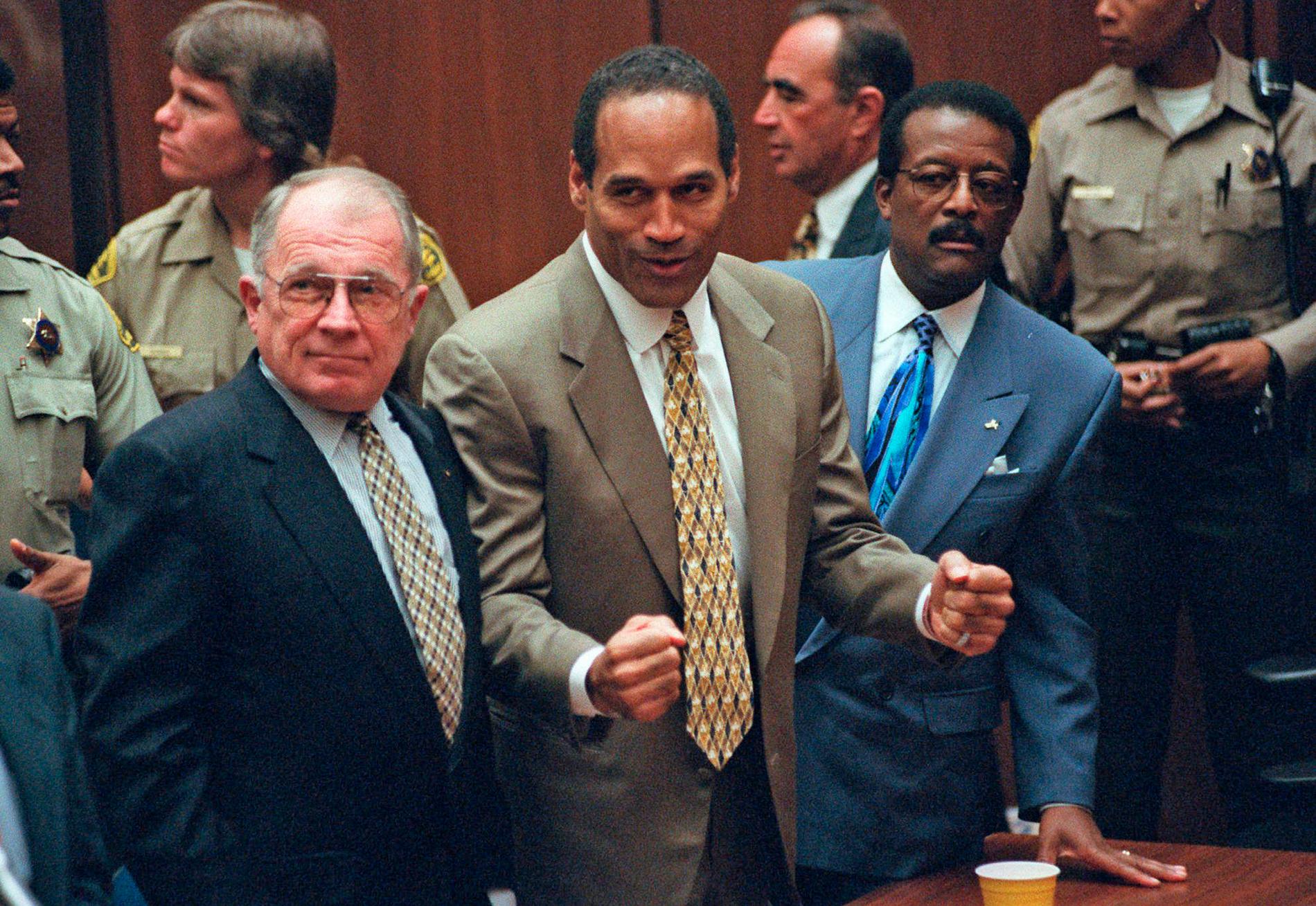 Mordrättegången där Simpson anklagades för att 1994 ha mördat sitt ex Nicole Brown Simpson.