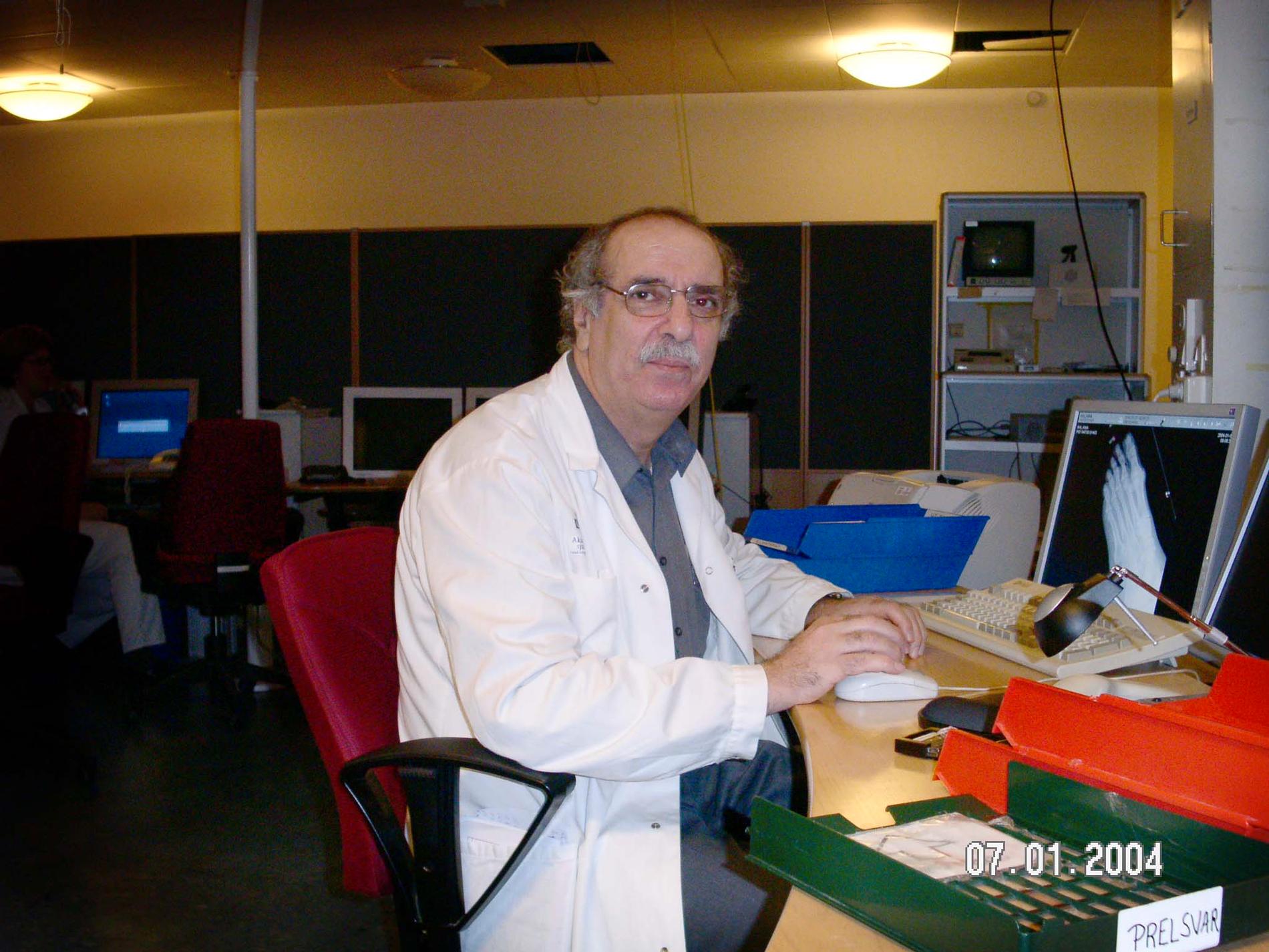 Mehmet Sirac Bilgin jobbade som röntgenläkare på Akademiska sjukhuset i Uppsala. Bilden är från 2004.