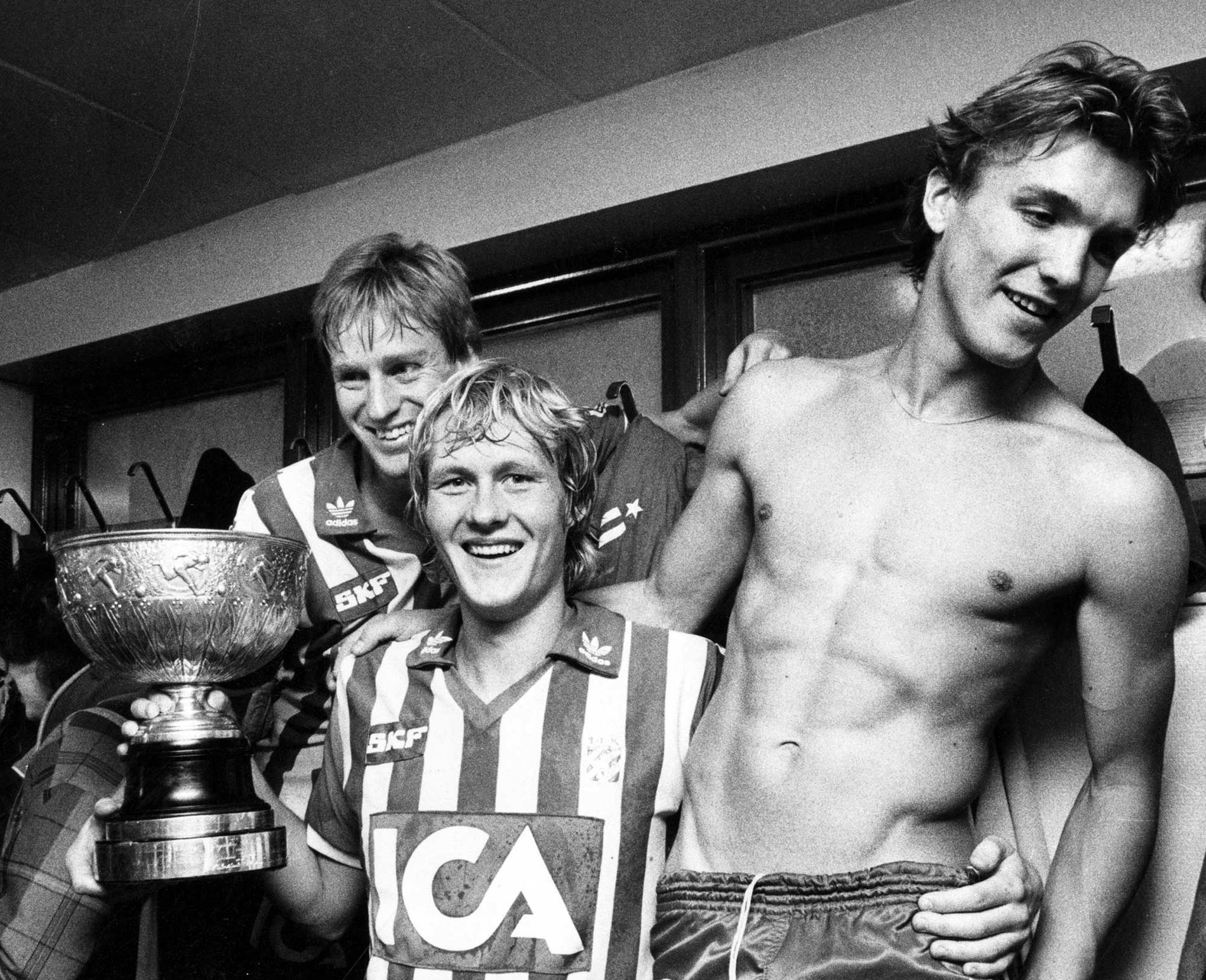 Glenn Schiller (till höger) spelade tidigare fotboll i IFK Göteborg och blev bland annat svensk mästare 1982.