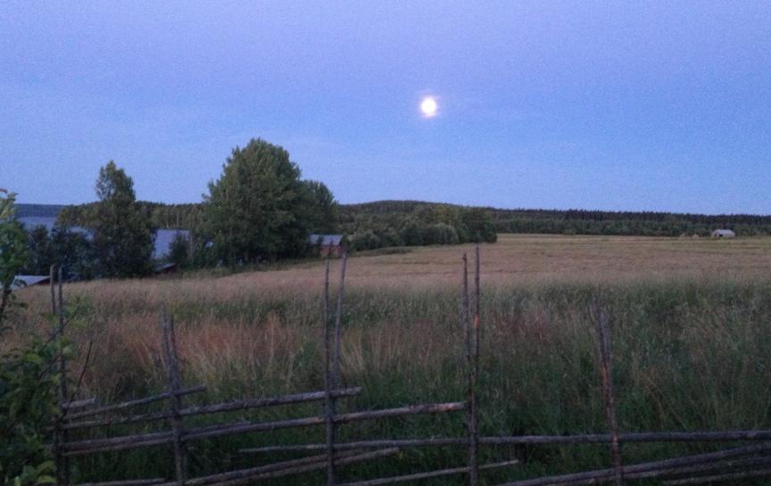 Sommarnatt i Västerbotten...