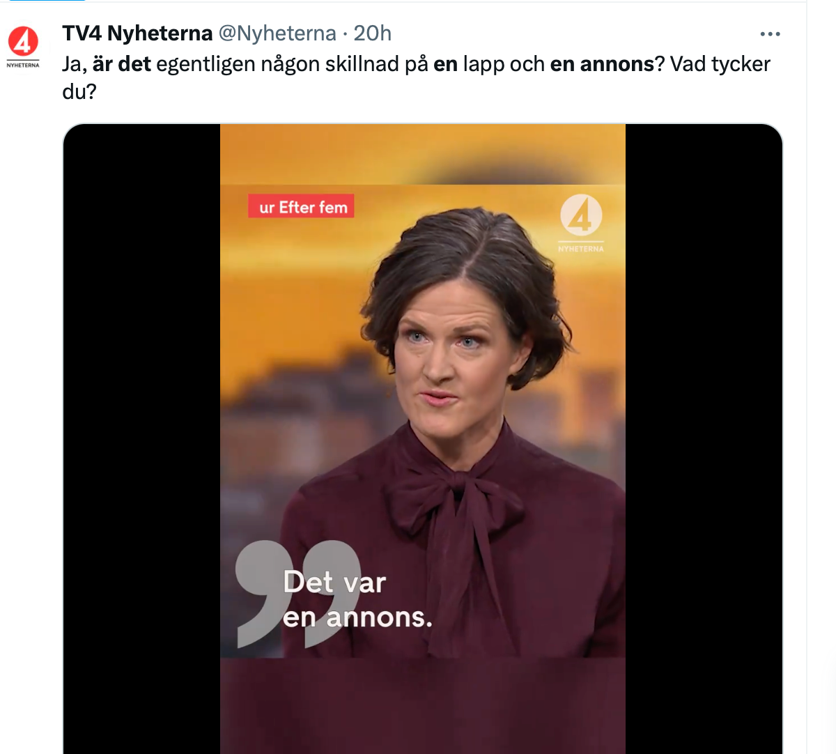 TV4 har hakat på nättrenden och gjort en film med godbitar från intervjun med Kinberg Batra