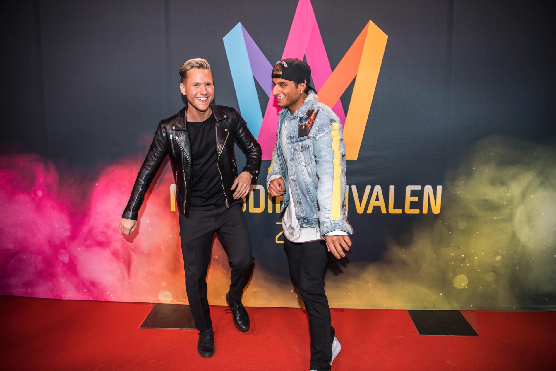 Samir & Viktor under Melodifestivalen 2018.