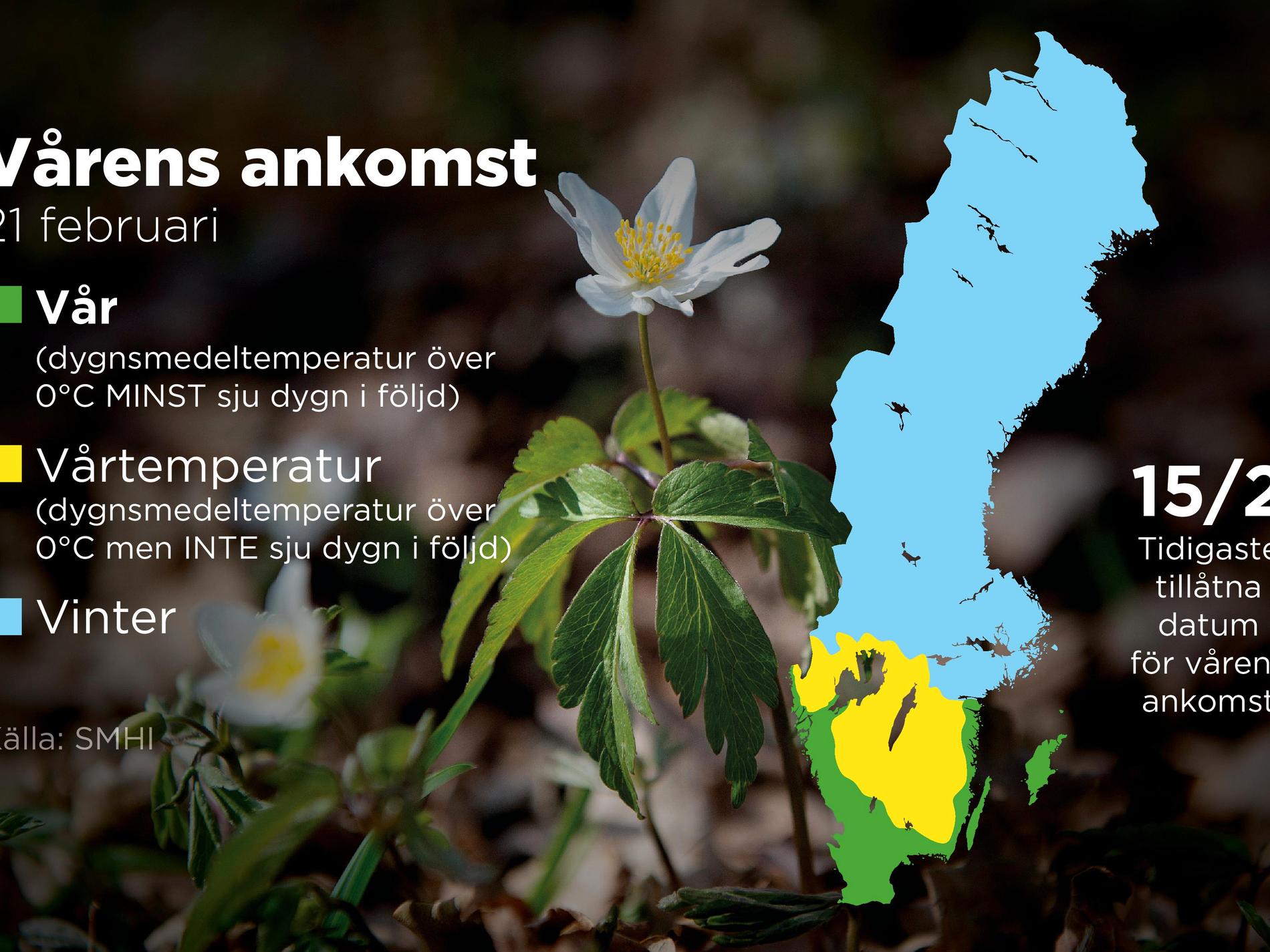 Våren har nått södra Sverige
