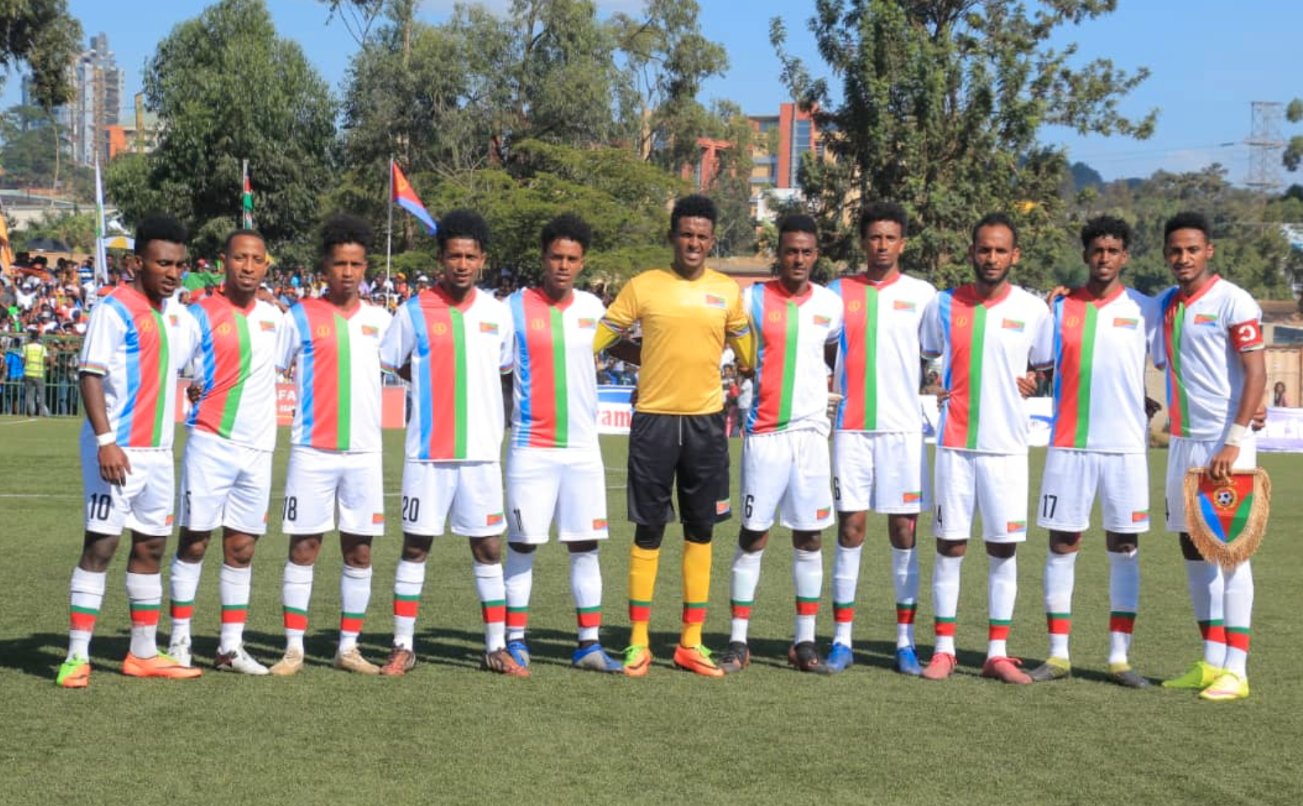 Eritreas lagfoto inför finalen mot Uganda