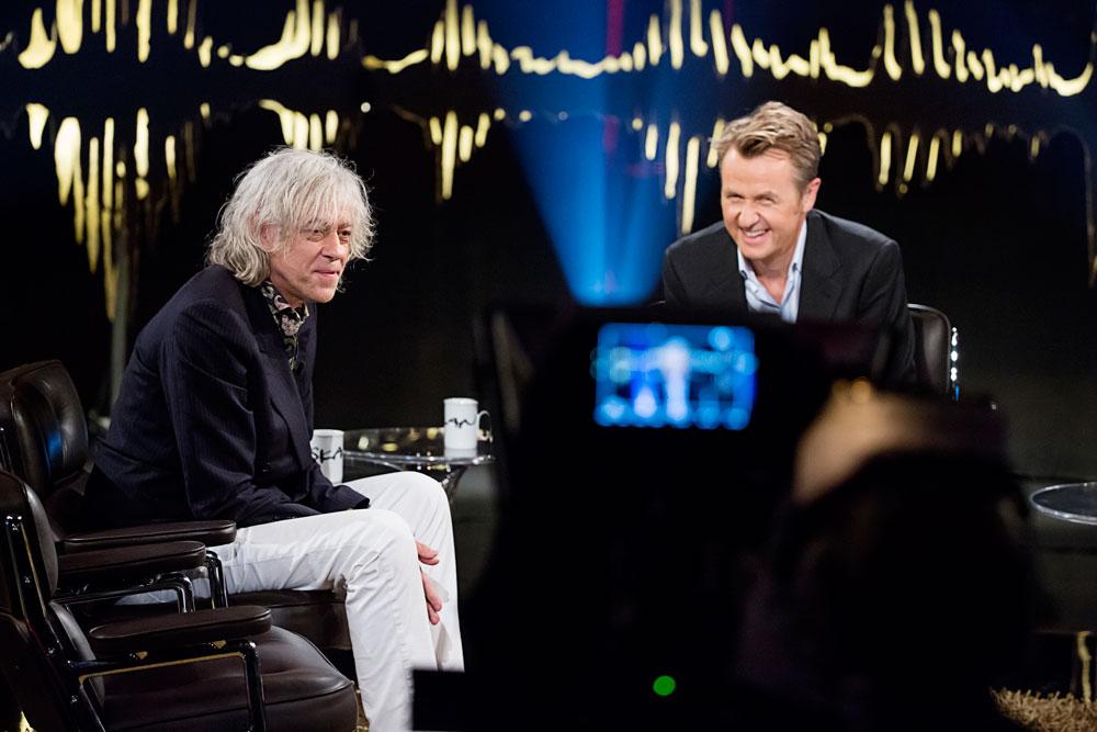 Bob Geldof och Fredrik Skavlan. Foto: Magnus Sandberg.