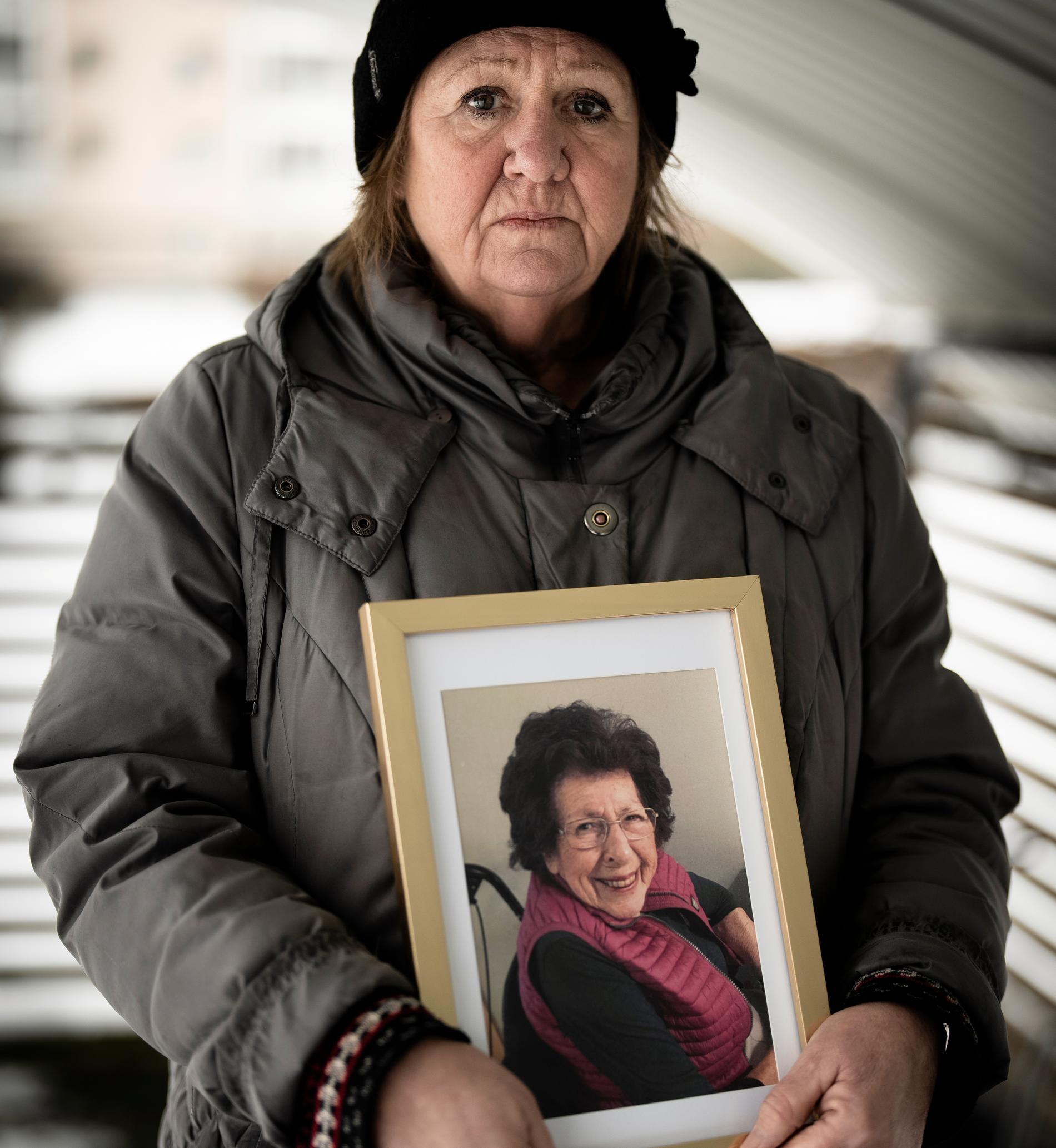 Anna-Lisa dog på äldreboendet Kaverös äng i Göteborg. ”Det var fruktansvärt att se”, säger dottern Carina Larusson. 