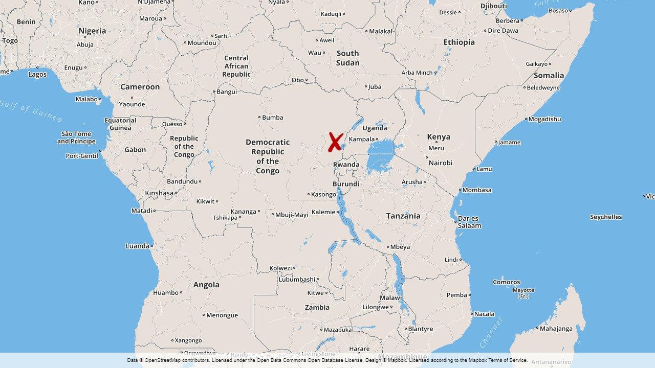 Attacken skedde i byn Beni, nära Kongo-Kinshasas gräns mot Uganda.