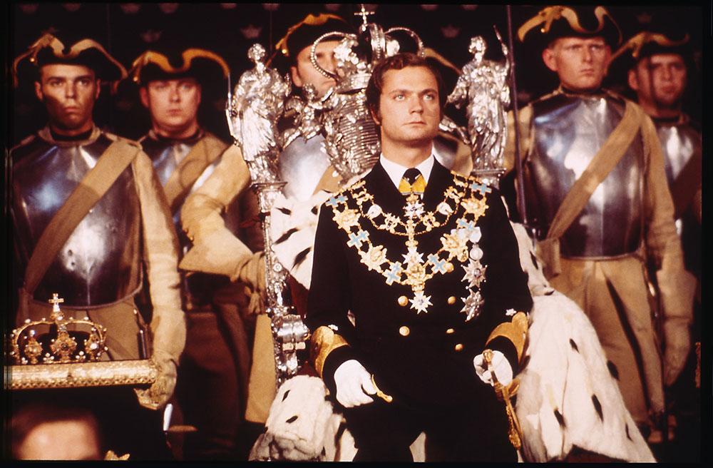 Carl XVI Gustaf vid trontillträdet den 19 september 1973. 