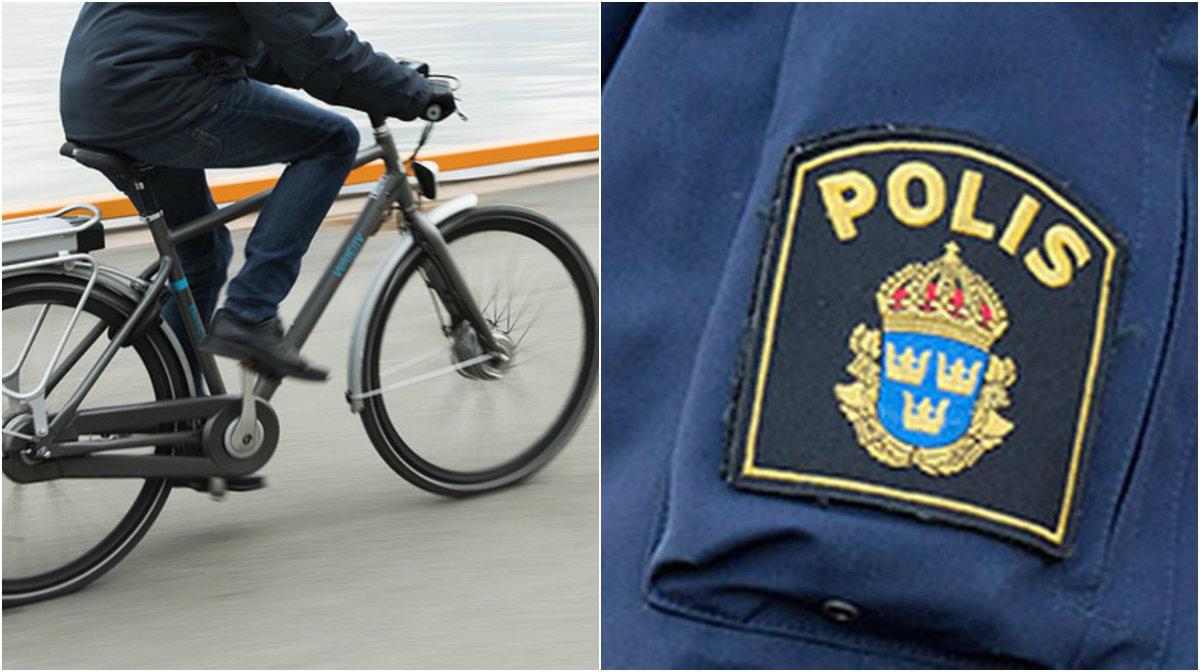 Polisen tog fast cyklisten som hade en trimmad cykel.