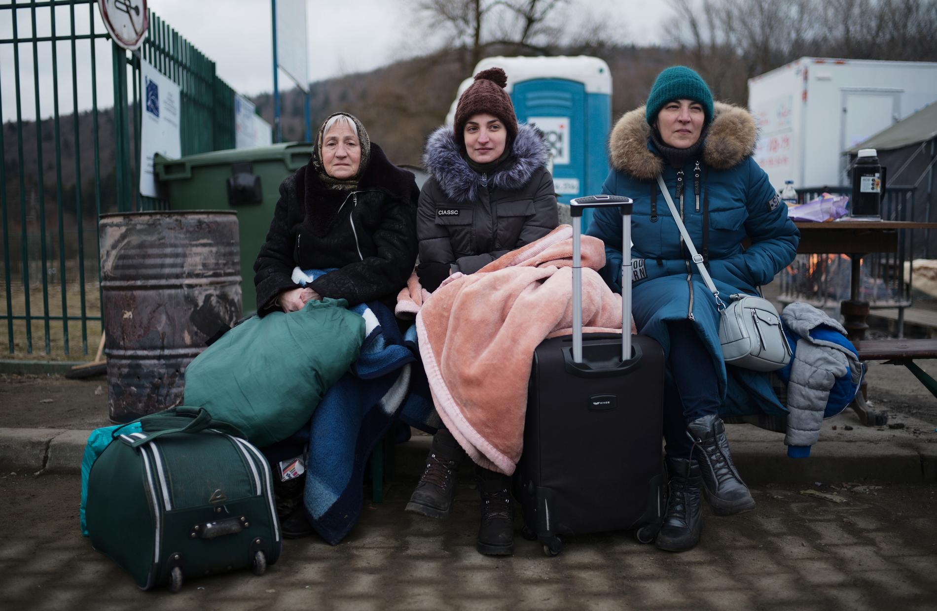På tisdagen rapporterade FN att två miljoner människor flytt Ukraina och den ryska invasionen. Svetlana, Lisa och Ludmilla har flytt från Odessa till Kroscienko i Polen.