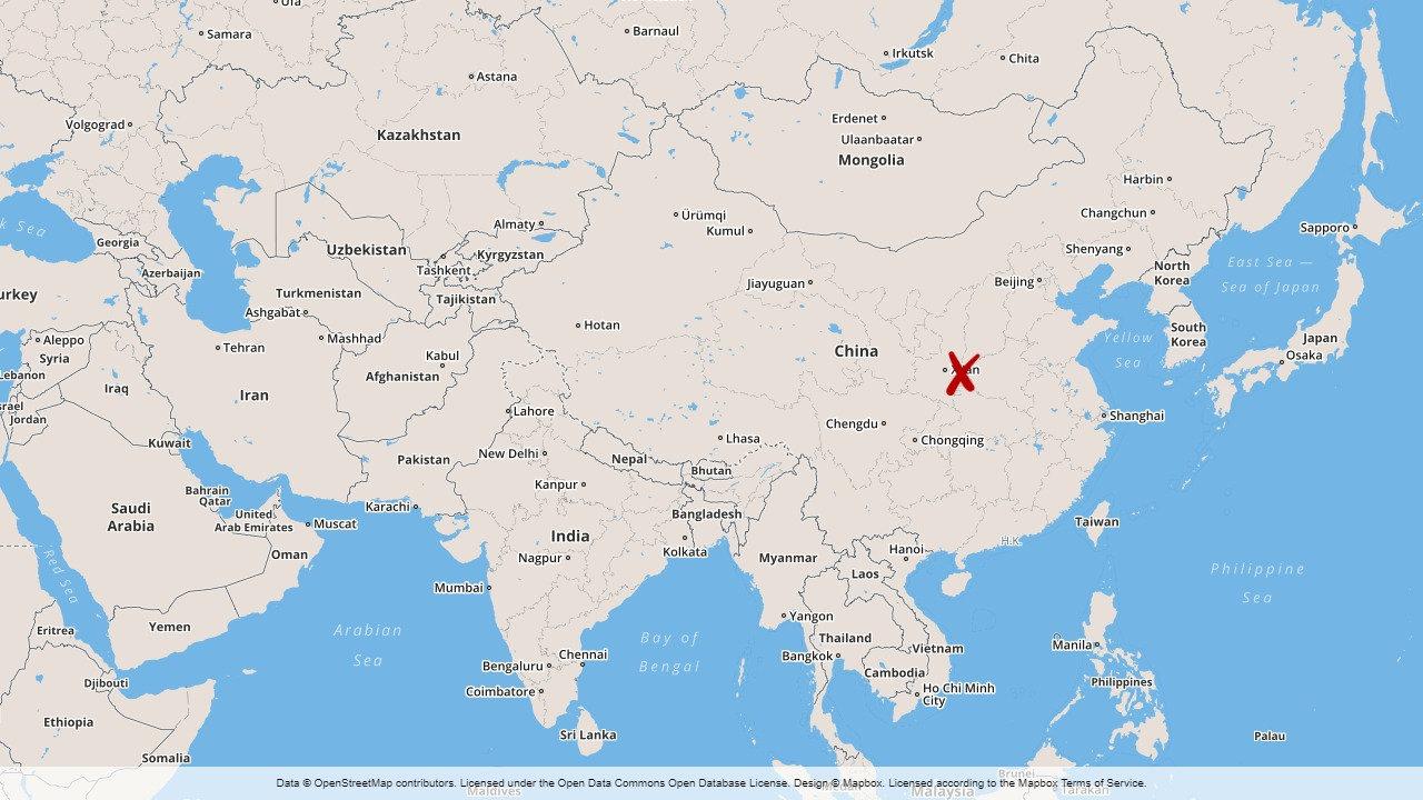 En explosion har inträffat i ett gaskraftverk i staden Sanmenxia i Kina.