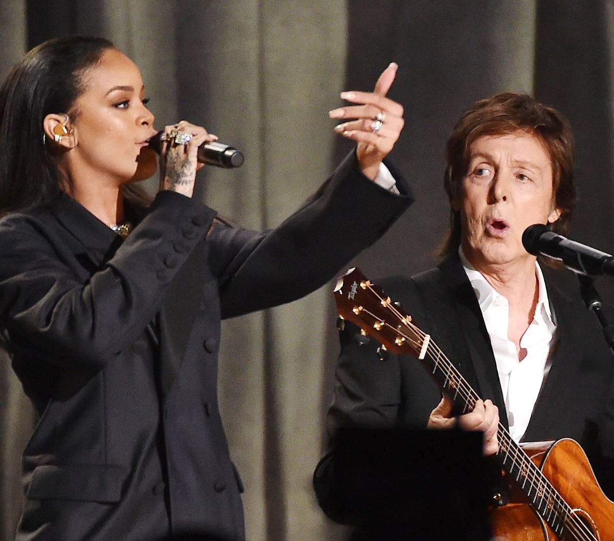Paul McCartney och Rihanna.