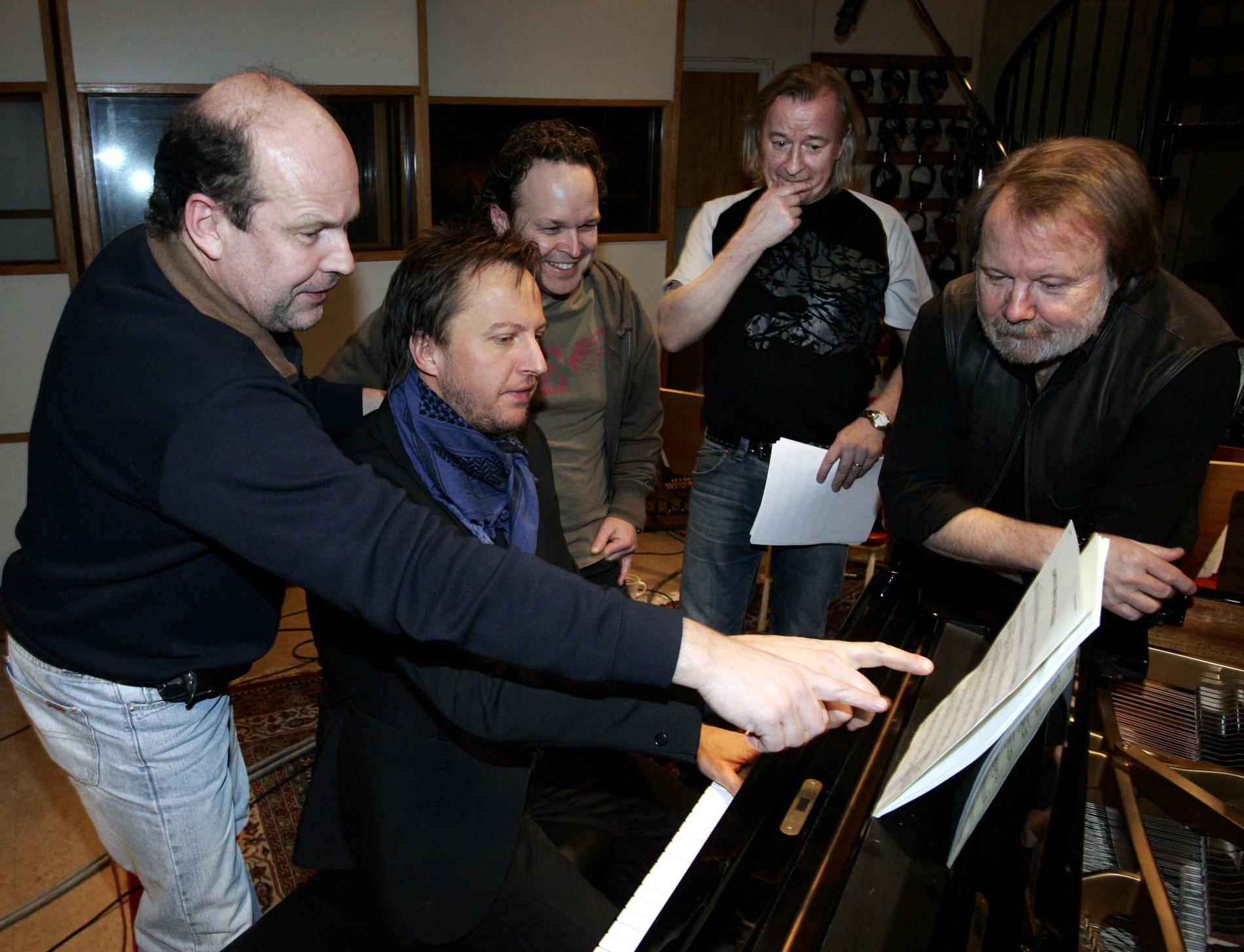 Wellander (t.v) spelade tillsammans med ABBA under många år.