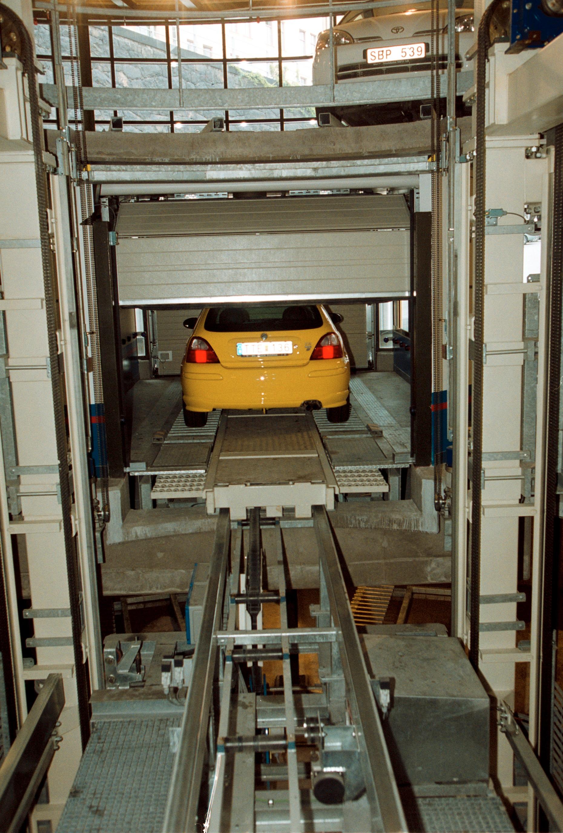P-snurran var Sveriges första och enda helautomatiska garage.