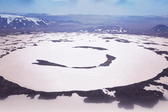 Okjökull-glaciären.