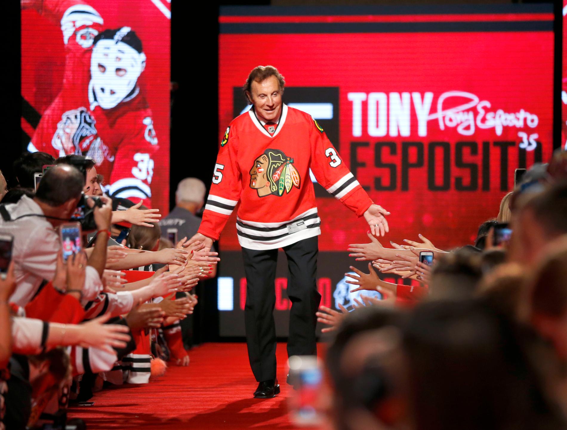 Tony Esposito vid ett NHL-event 2016.