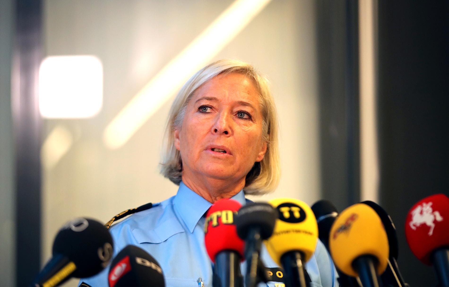 Carina Persson, regionpolischef Syd om gårdagens explosion utanför Polishuset i Malmö.