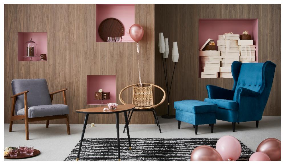 Ikea firar sitt jubileum med replikor av bland andra ”Lövet”, ”Trinett” och ”Bjurån”.