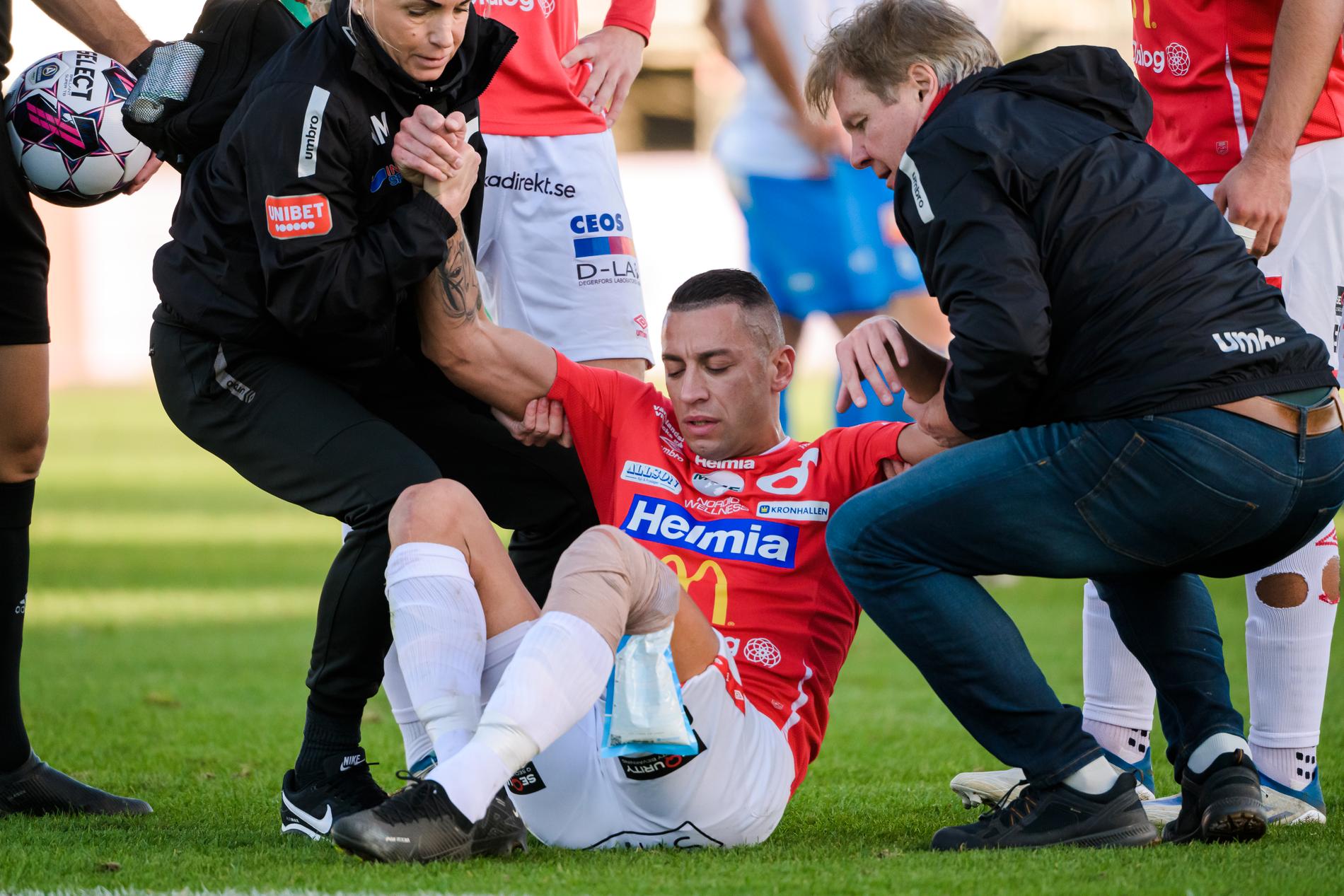 Nikola Djurdjic skadade sig mot Värnamo.