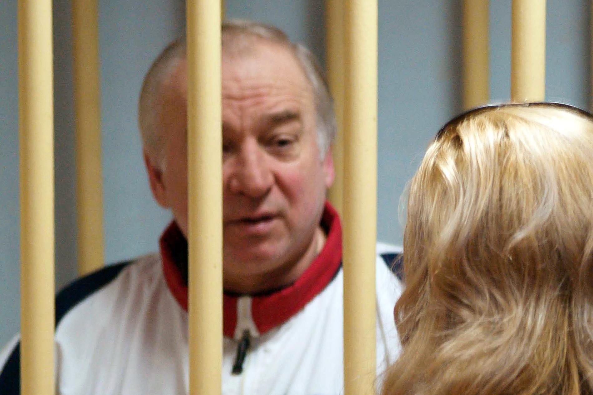 Sergei Skripal under ett förhör i Moskva 2006.