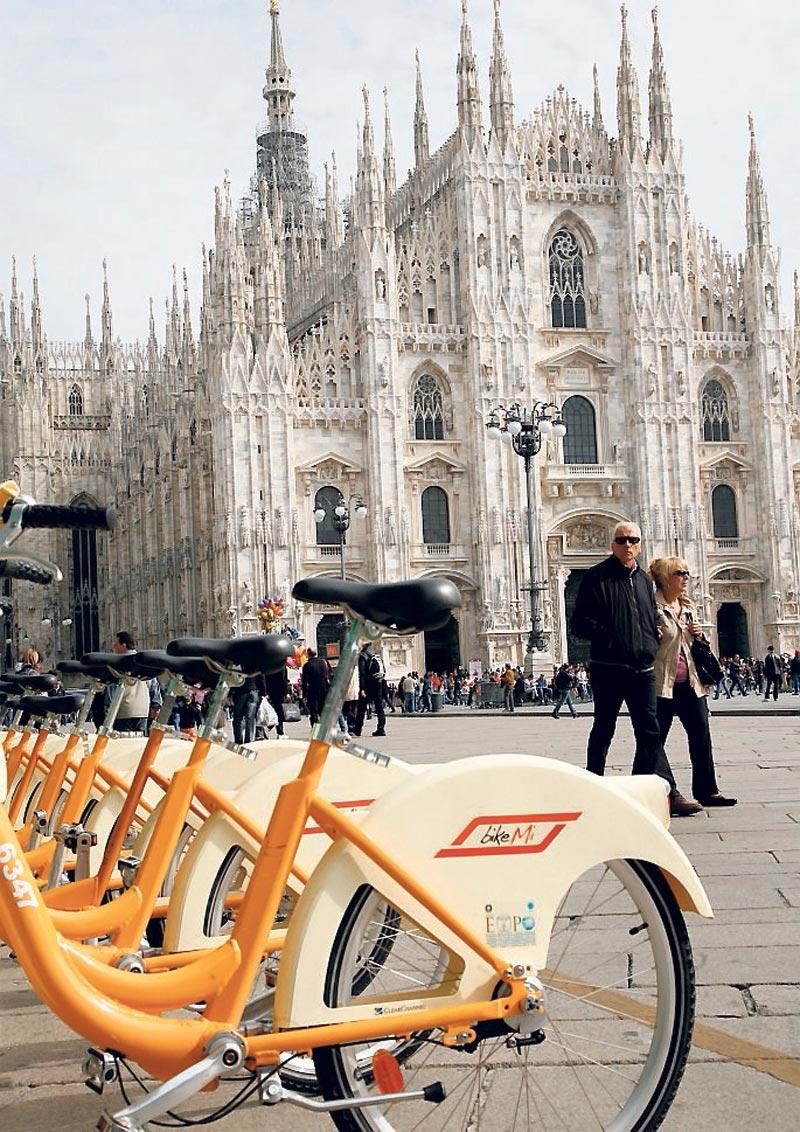 För 24 kronor får du en cykel i ett dygn i Milano.
