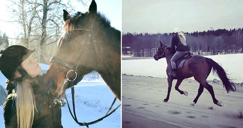 Jonna Sandblom har tidigare tränat hästar.