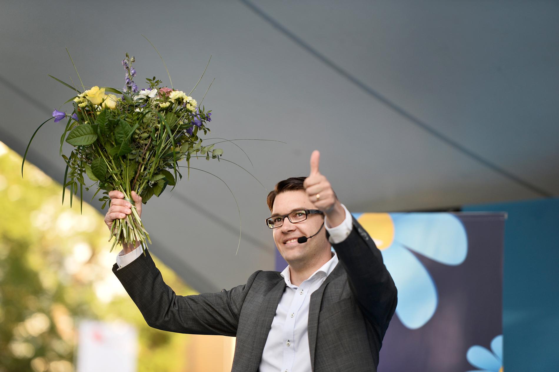 Jimmie Åkesson i Almedalen 2014.