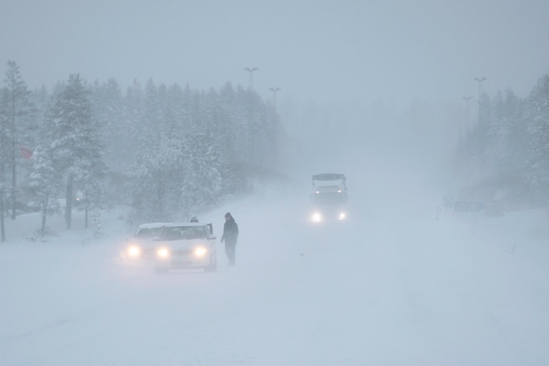 SMHI varnar för kraftigt snöoväder i delar av Götaland. Arkivbild.