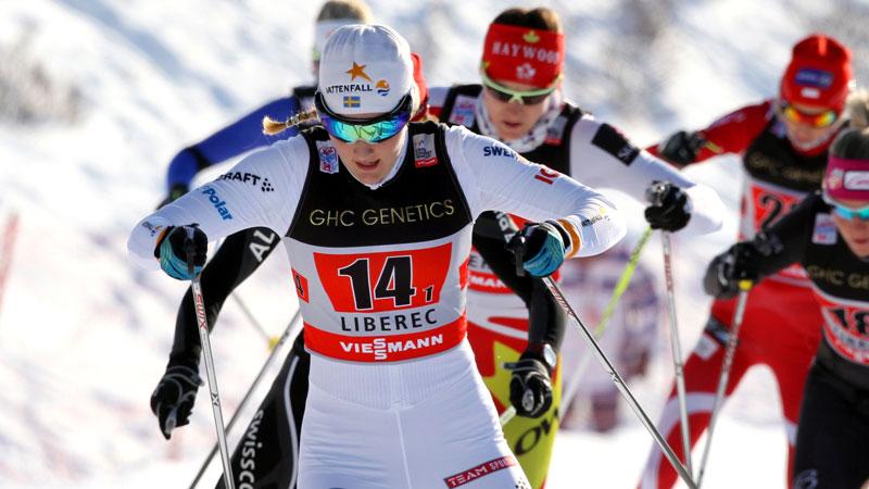 Stina Nilsson åkte världscup-sprint i Liberec bara för någon vecka sedan. Nu återvände hon och vann.