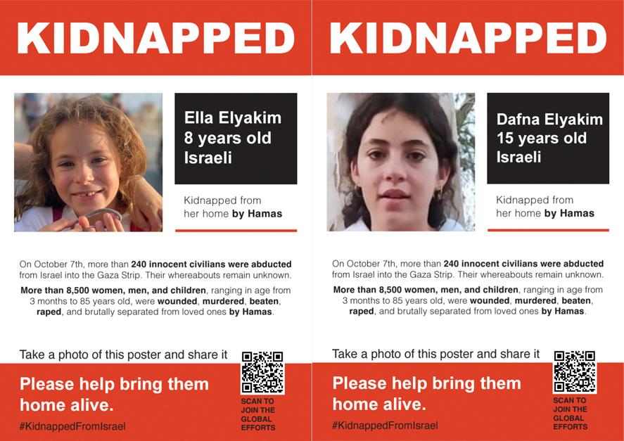 Ela Elyakim och Dafna Elyakim kidnappades med drygt 240 andra från Israel till Gaza den 7 oktober.